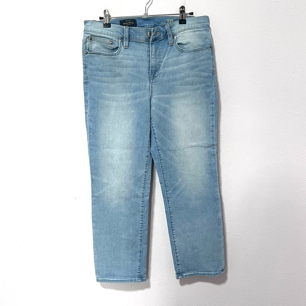 J.Crew Vintage Cropped Light Blue Jeans 30